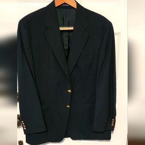VINTAGE Chaps Ralph Lauren Men's Wool Two button Blazer Size 42R Black